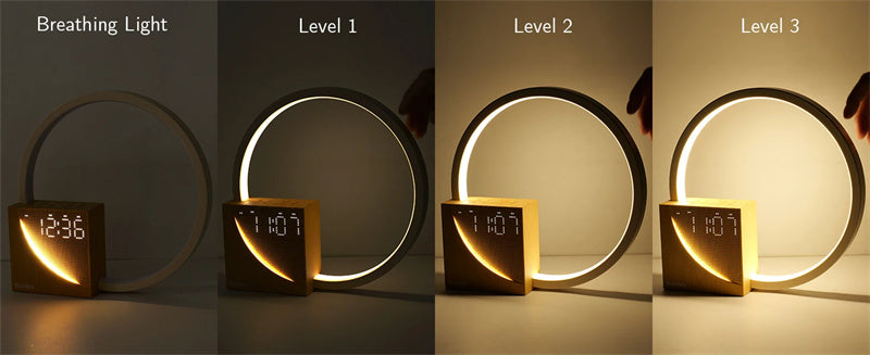 Touch Table Lamp With Natural Sounds, With Alarm Clock